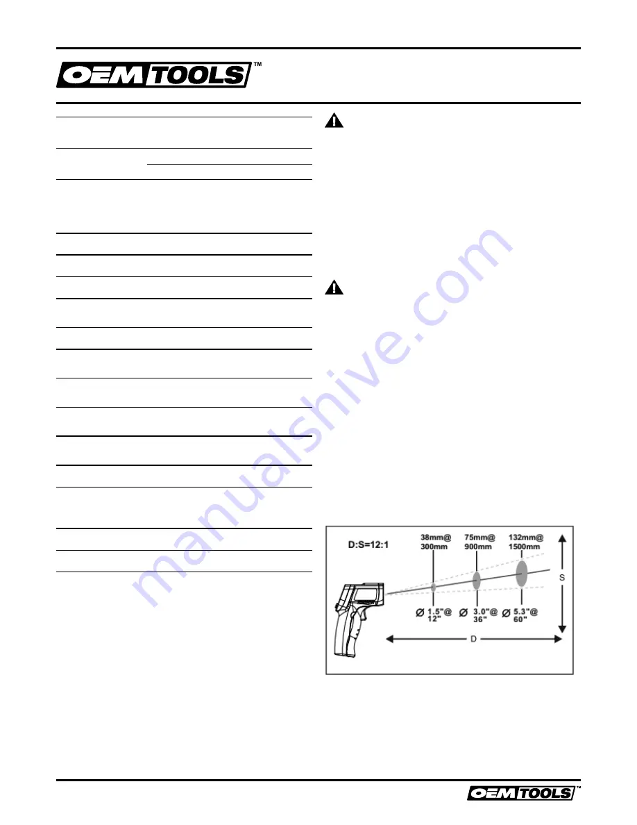 Oemtools 25245 Operating Instructions And Parts Manual Download Page 4