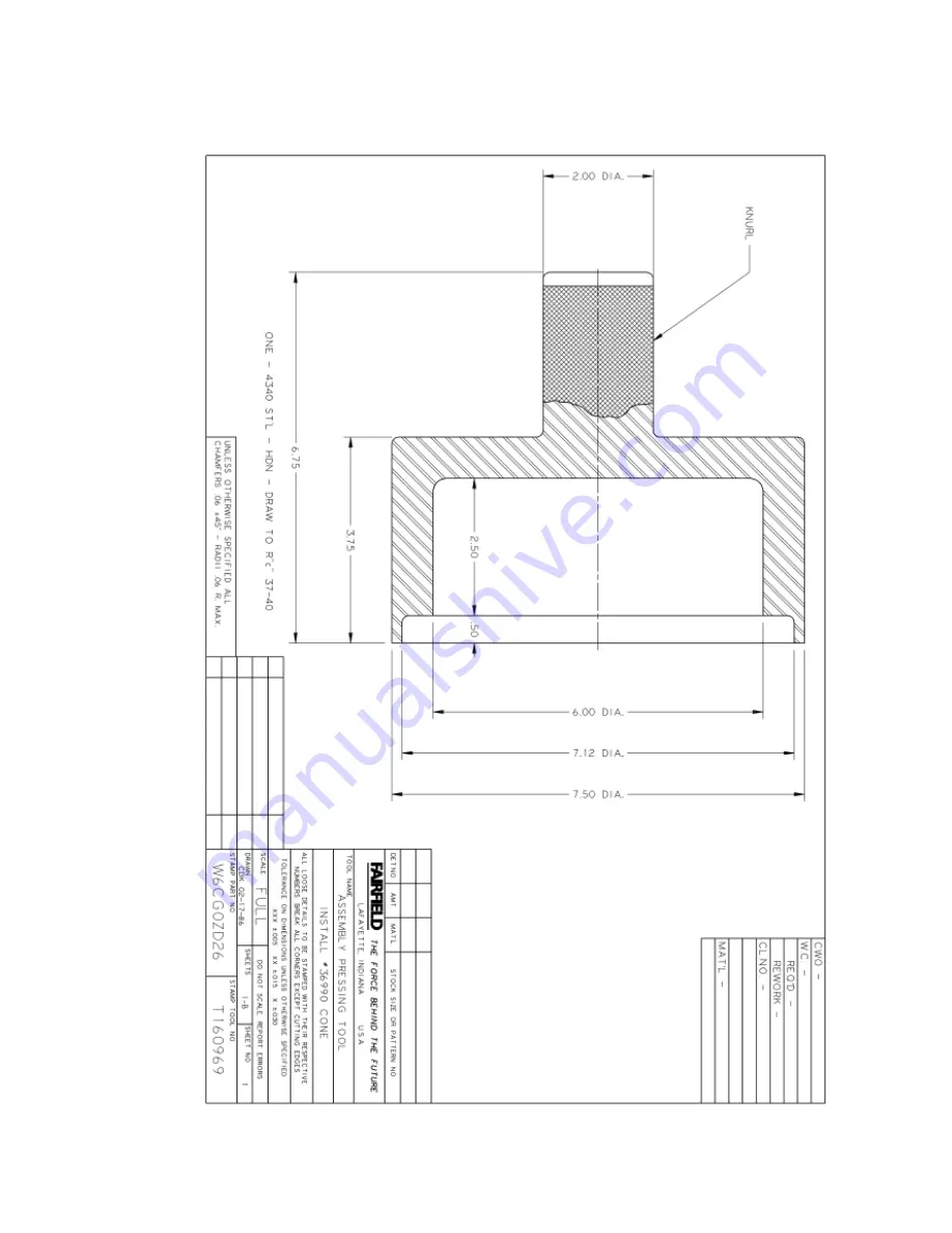 Oerlikon Fairfield Torque-Hub 18HC00 Series Service Manual Download Page 36