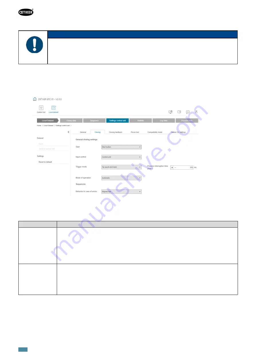 OETIKER EPC 01 Instruction Manual Download Page 54