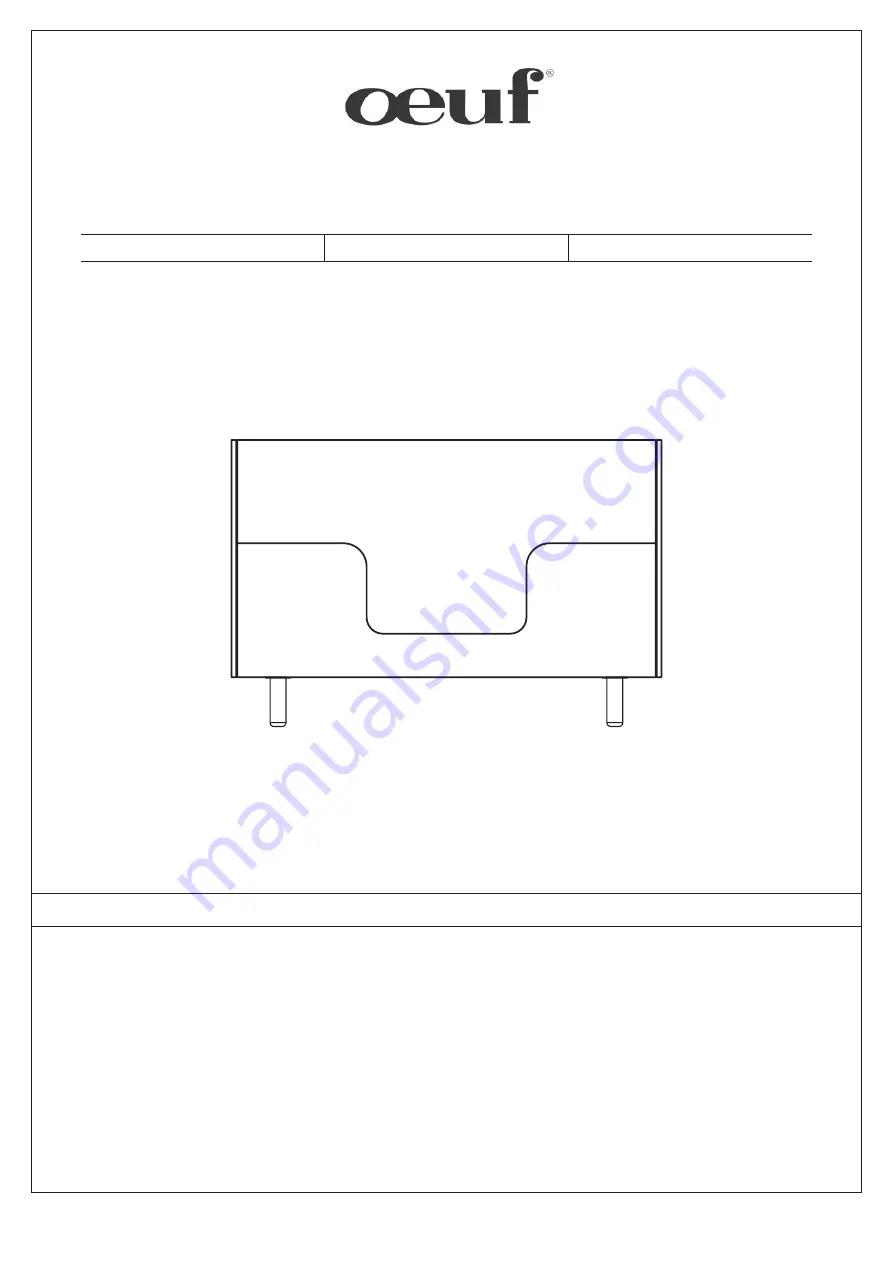 Oeuf 1FBCK0 Series Assembly Instructions Manual Download Page 1