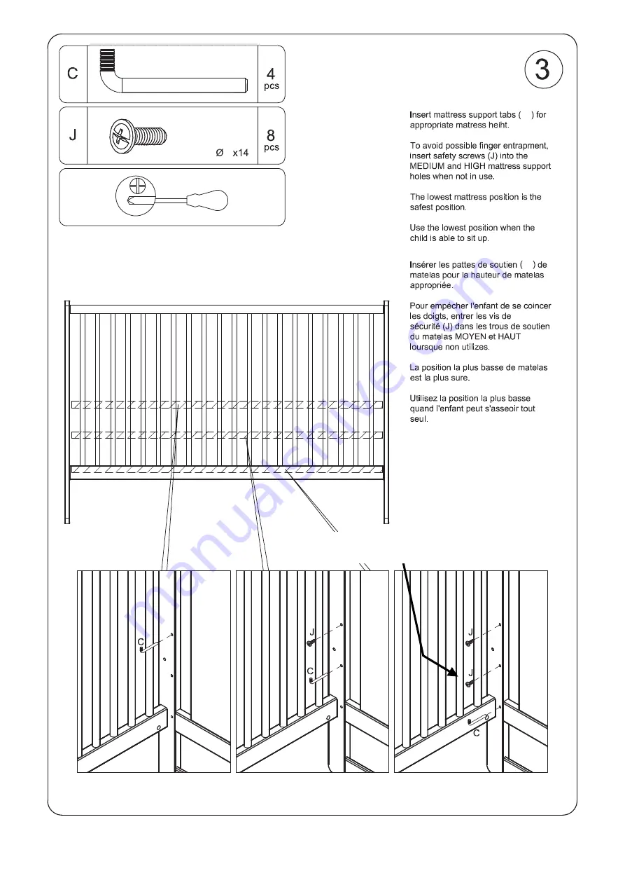 Oeuf Robin Crib 3RCR02 Manual Download Page 8