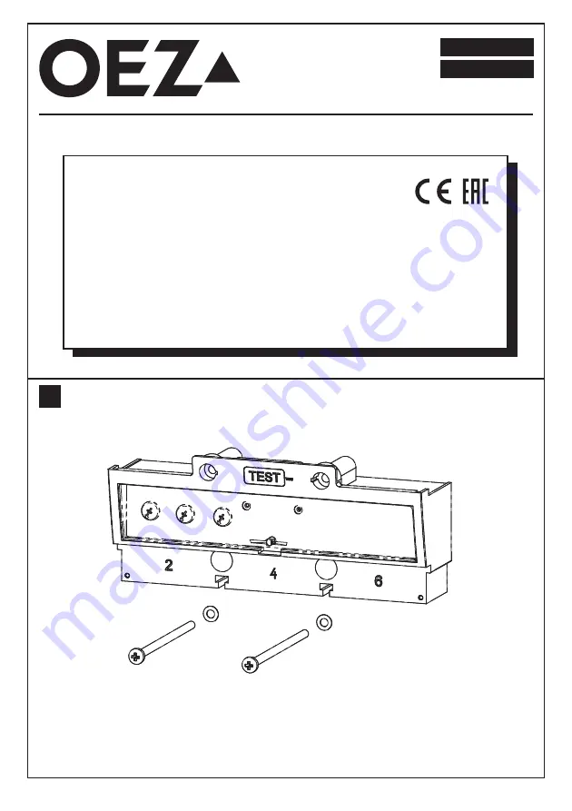 OEZ SE-BL-MTV8 Series Instructions For Use Manual Download Page 1