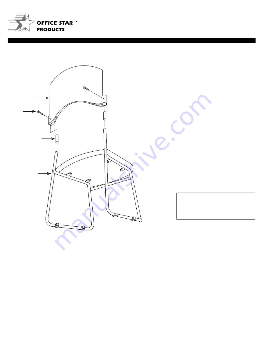 Office Star Products PROLINE II 8455C4 Operating Instructions Download Page 2