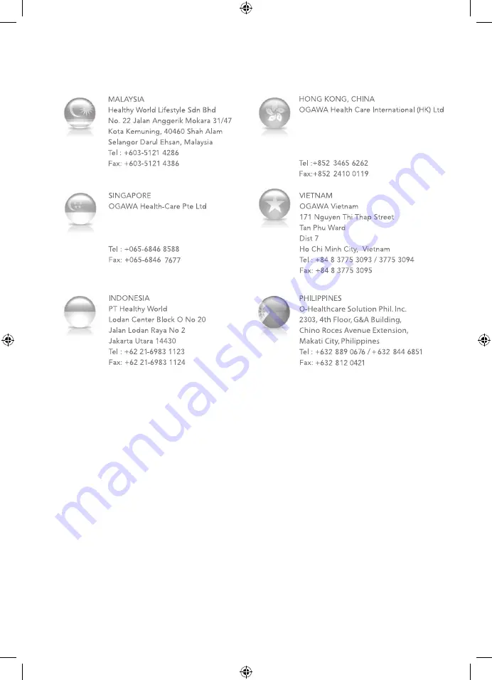 Ogawa Mobile Shiatsu LITE OG2015 User Manual Download Page 12