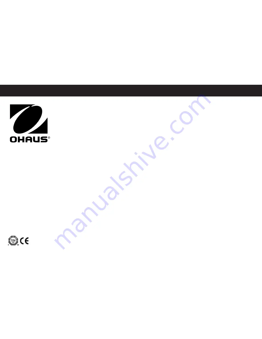 OHAUS SHHD1619AL Instruction Manual Download Page 85