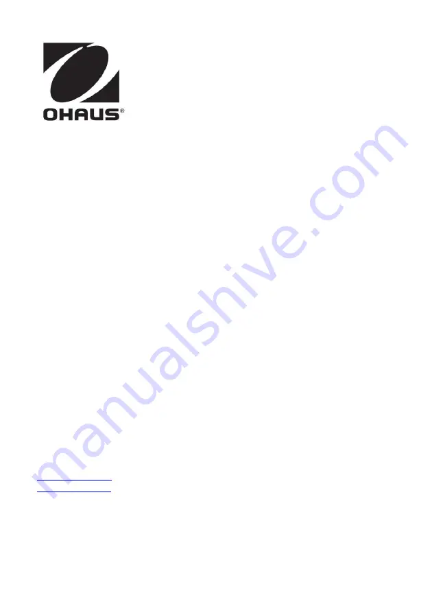 OHAUS starter 3100 Instruction Manual Download Page 21