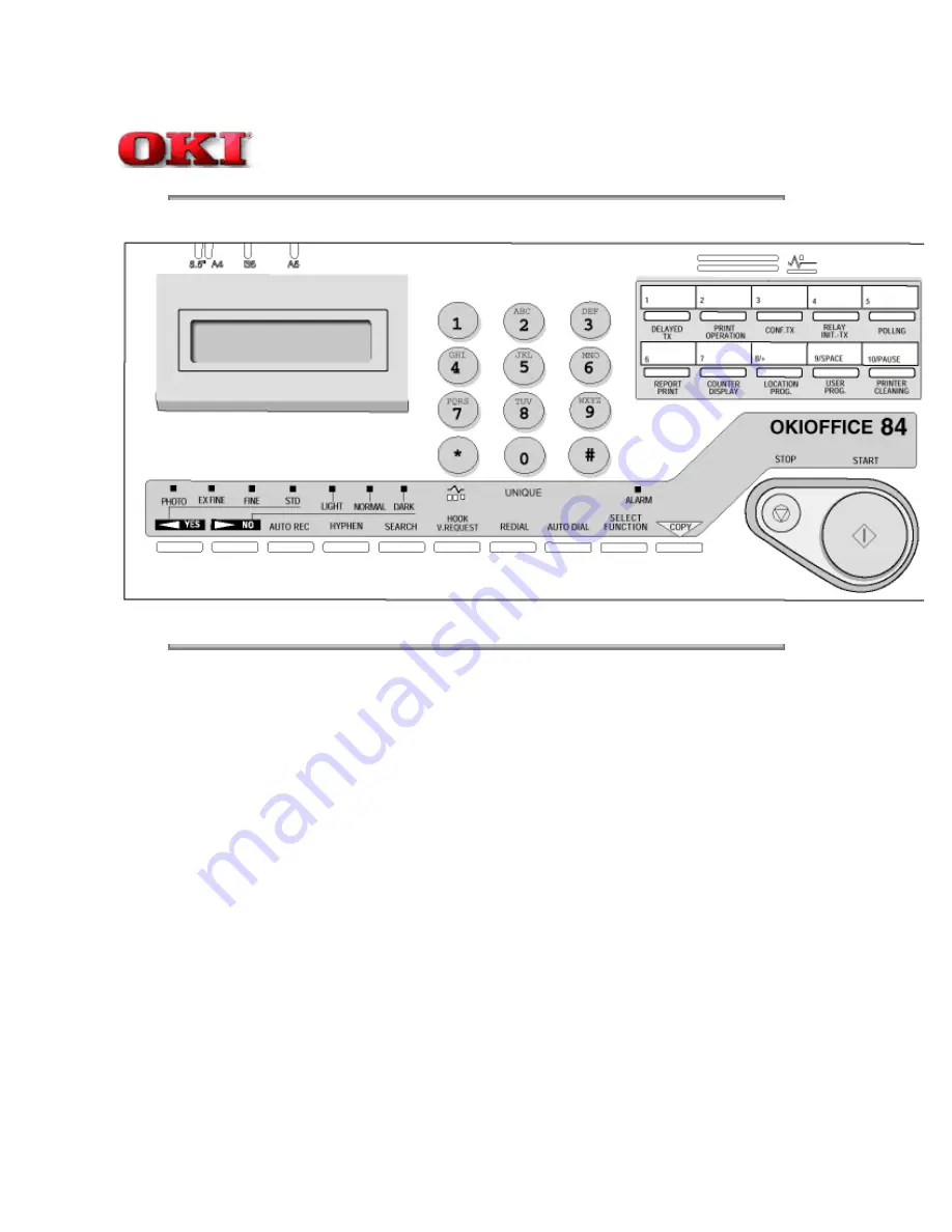 Oki OKIOFFICE 84 Service Manual Download Page 18