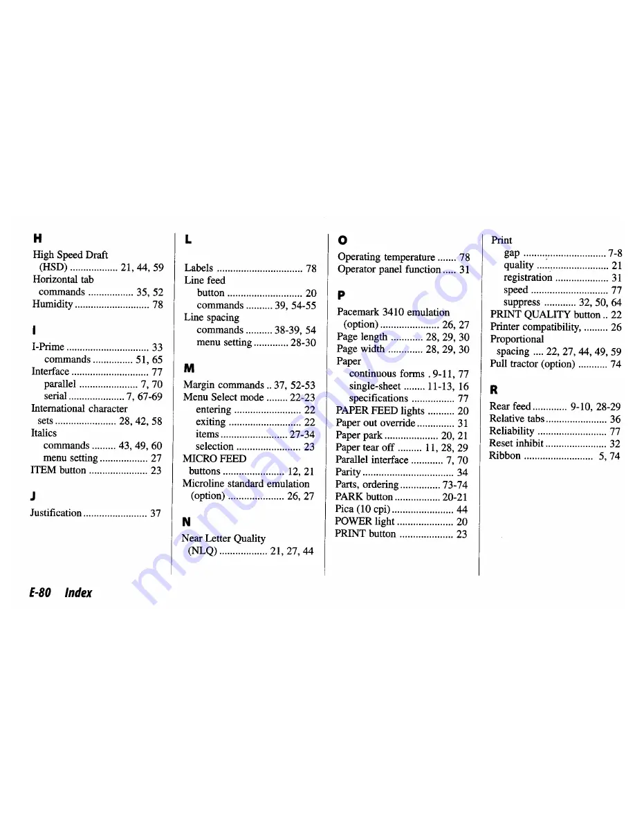 OKIDATA Pacemark 3410 User Manual Download Page 88