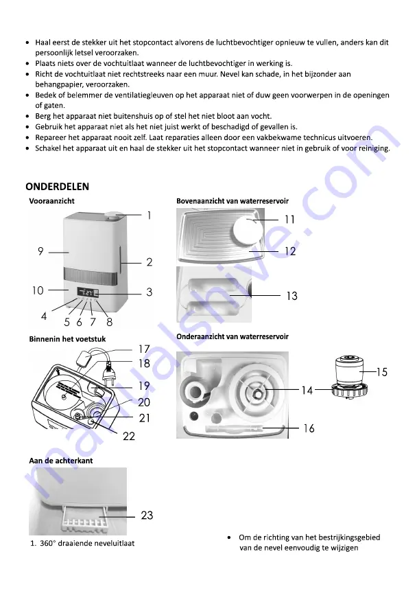 Okoia AH450 Operating Instructions Manual Download Page 17