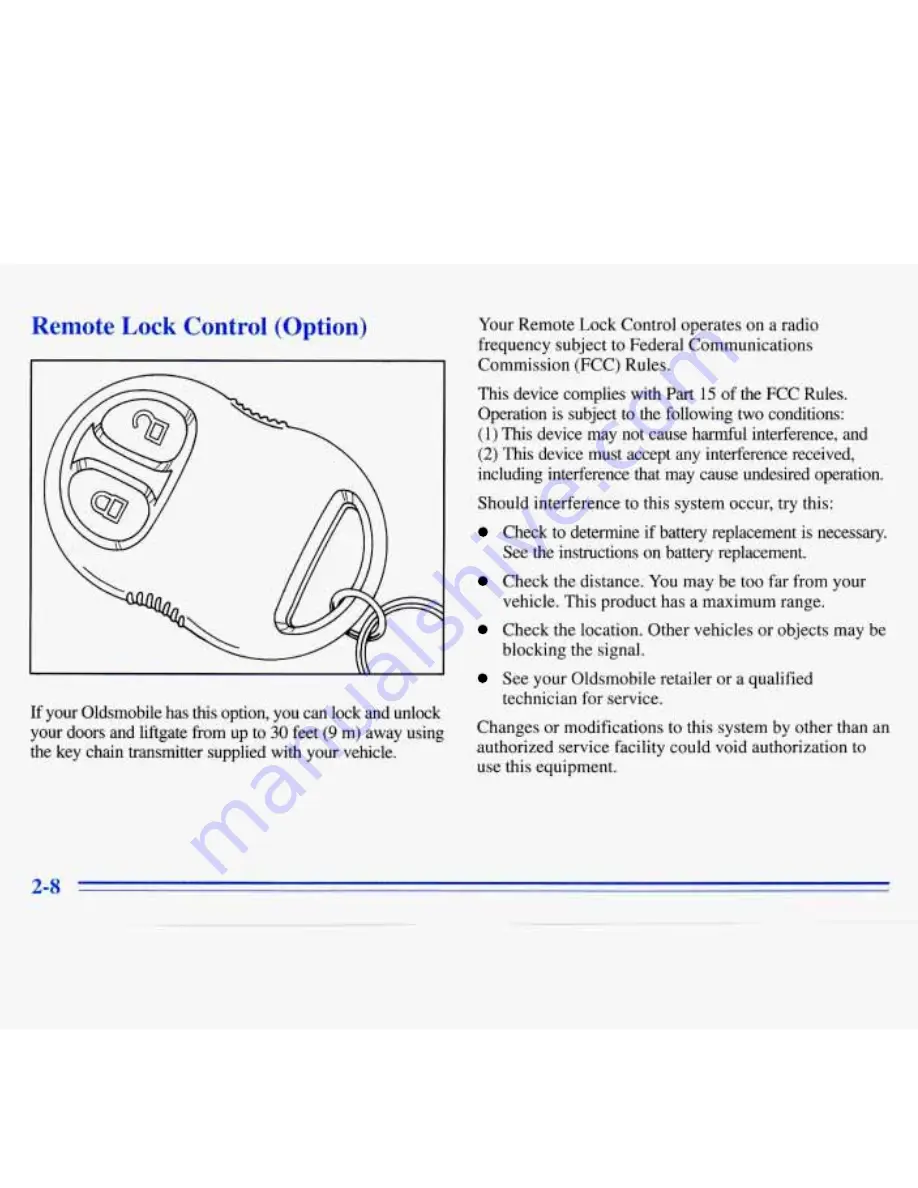 Oldsmobile 1996 Silhouette Owner'S Manual Download Page 72