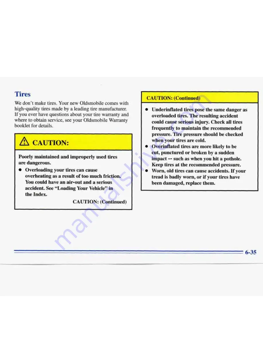 Oldsmobile 1996 Silhouette Owner'S Manual Download Page 281