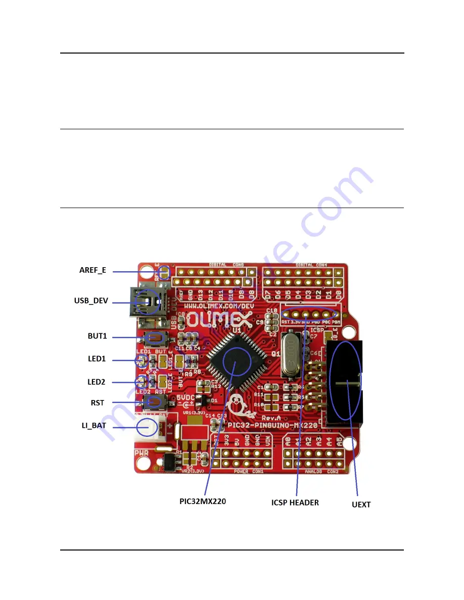 OLIMEX PIC32-PINGUINO-MX220 User Manual Download Page 12