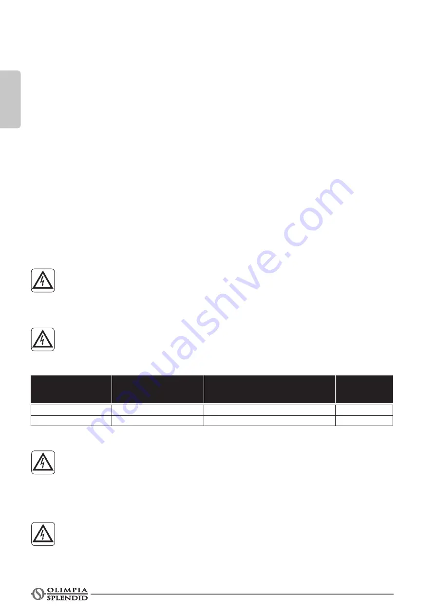 Olimpia splendid ARYAL S1 E 10 C Instructions For Use And Maintenance Manual Download Page 62