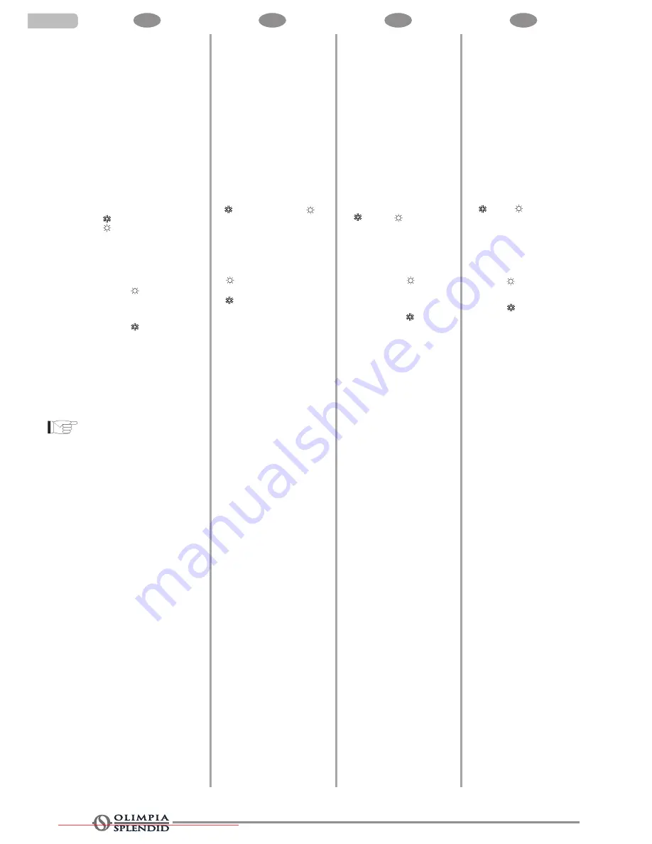 Olimpia splendid DIFFUSIONE 10.5 HP HE Instructions For Installation, Use And Maintenance Manual Download Page 60