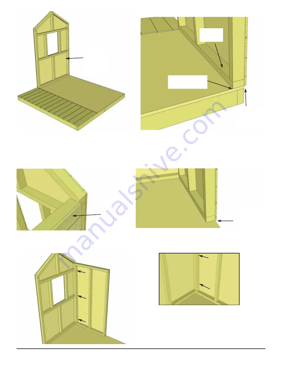 OLT 6x6 Little Cedar Playhouse Скачать руководство пользователя страница 8