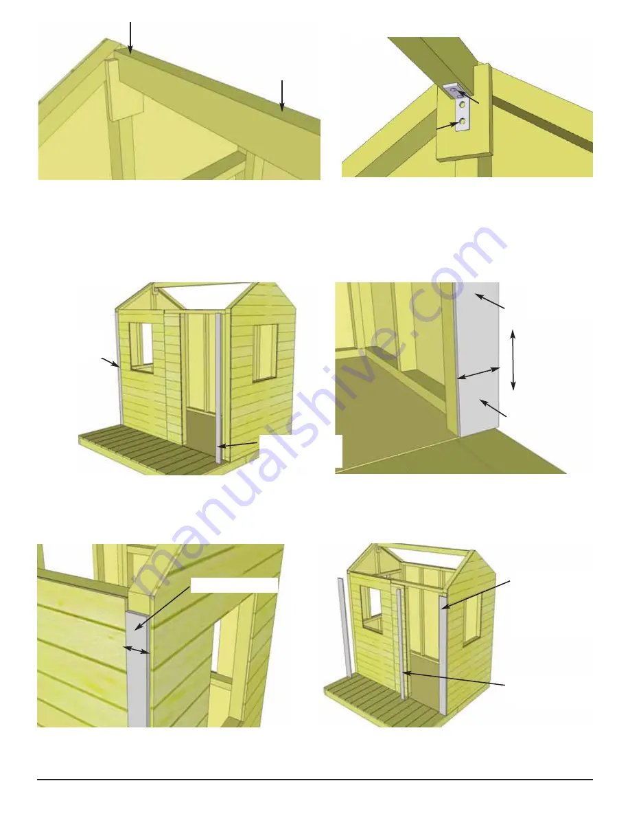 OLT 6x6 Little Cedar Playhouse Скачать руководство пользователя страница 12