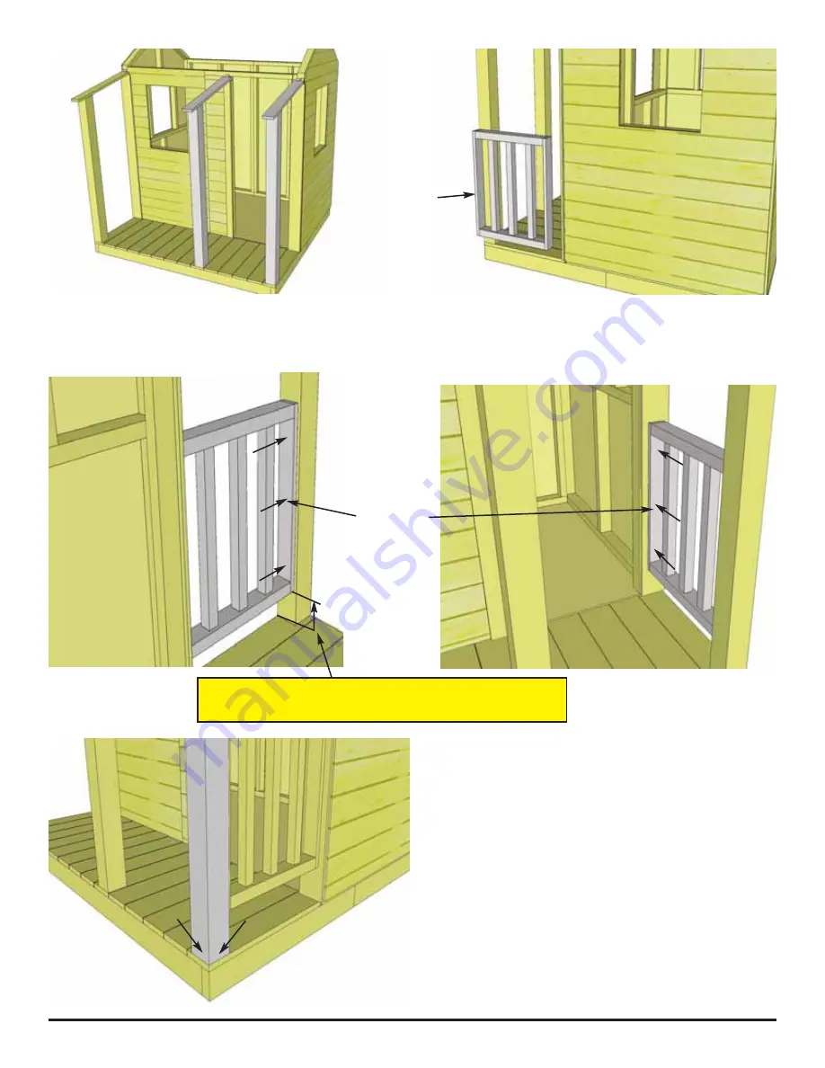 OLT 6x6 Little Cedar Playhouse Скачать руководство пользователя страница 15