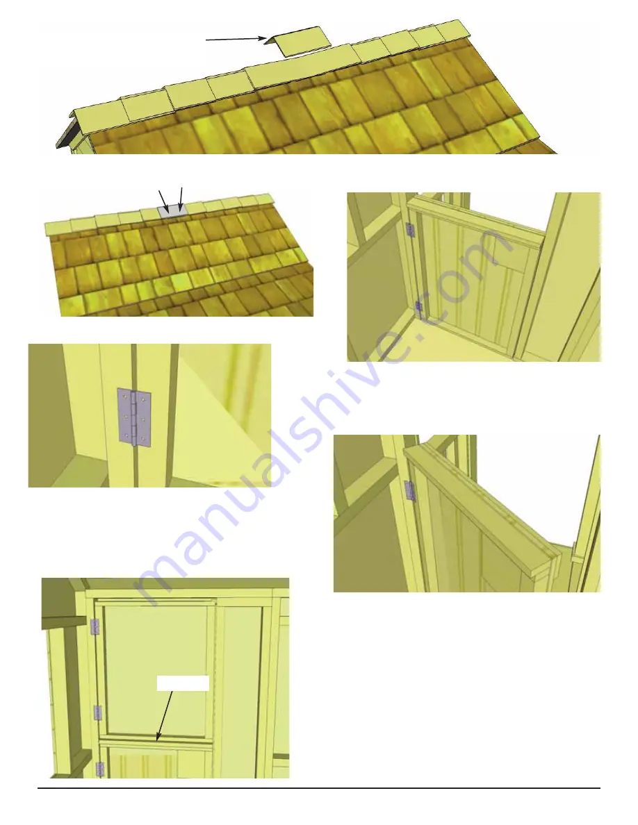 OLT 6x6 Little Cedar Playhouse Assembly Manual Download Page 22