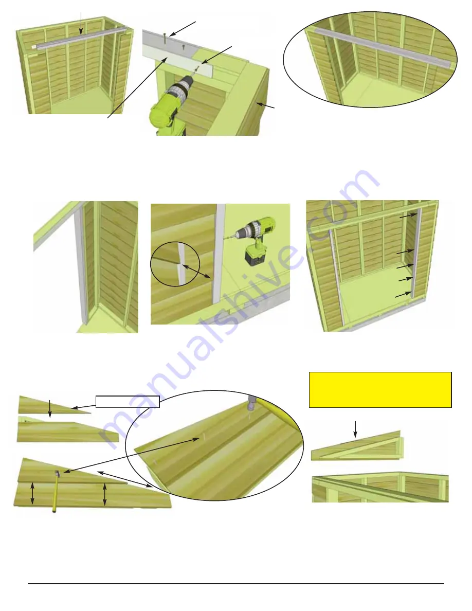 OLT 8x4 SpaceSaver Garden Shed Скачать руководство пользователя страница 10