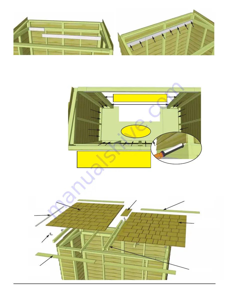 OLT 8x4 SpaceSaver Garden Shed Скачать руководство пользователя страница 13