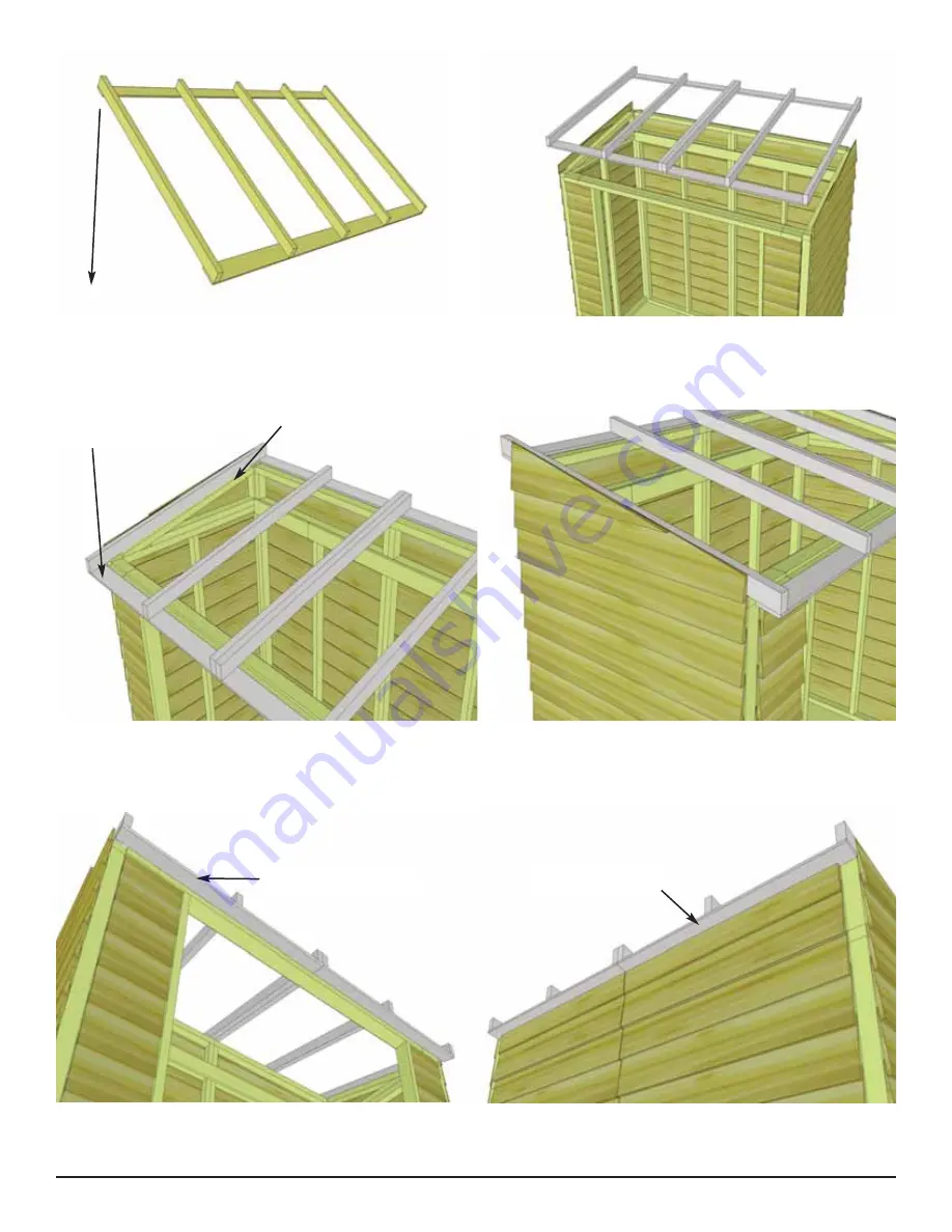 OLT 8x4 SpaceSaver Garden Shed Скачать руководство пользователя страница 15