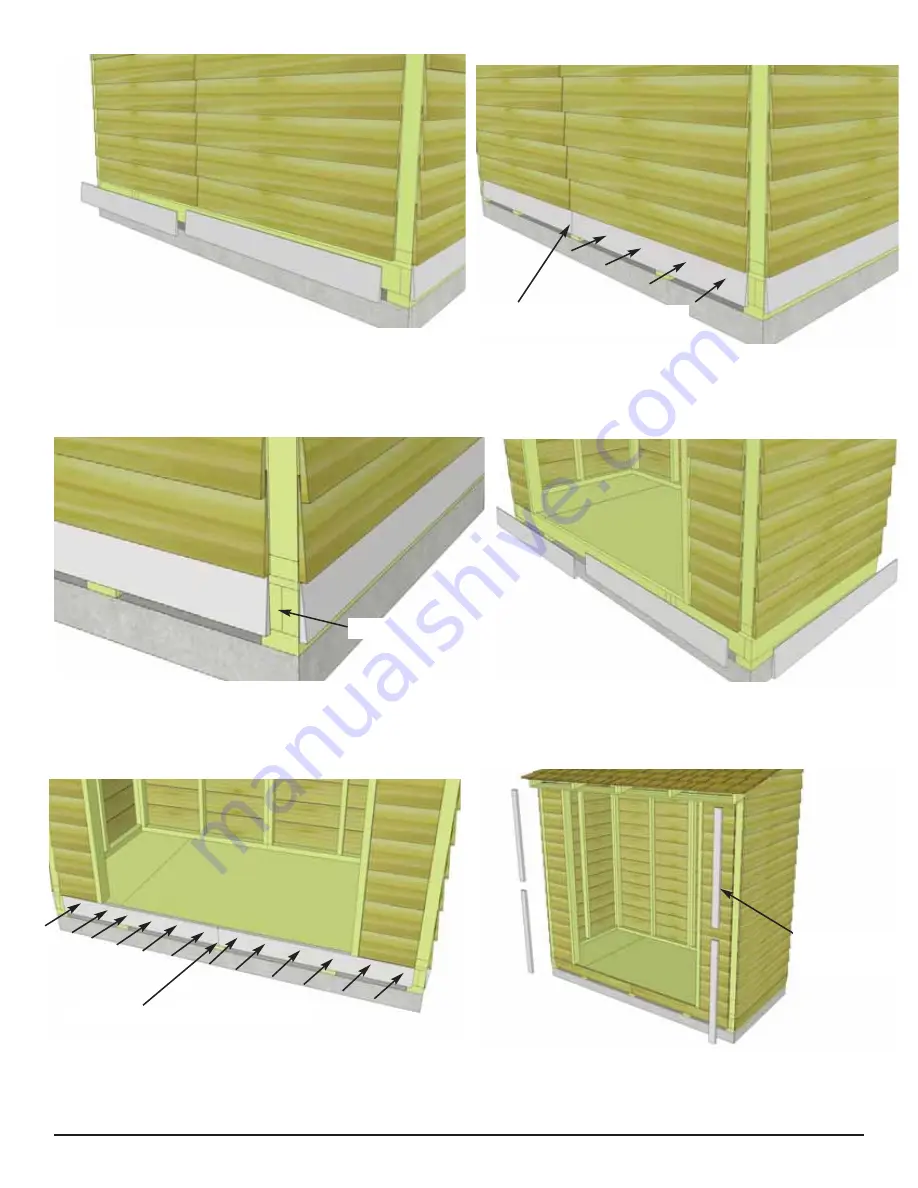 OLT 8x4 SpaceSaver Garden Shed Скачать руководство пользователя страница 21