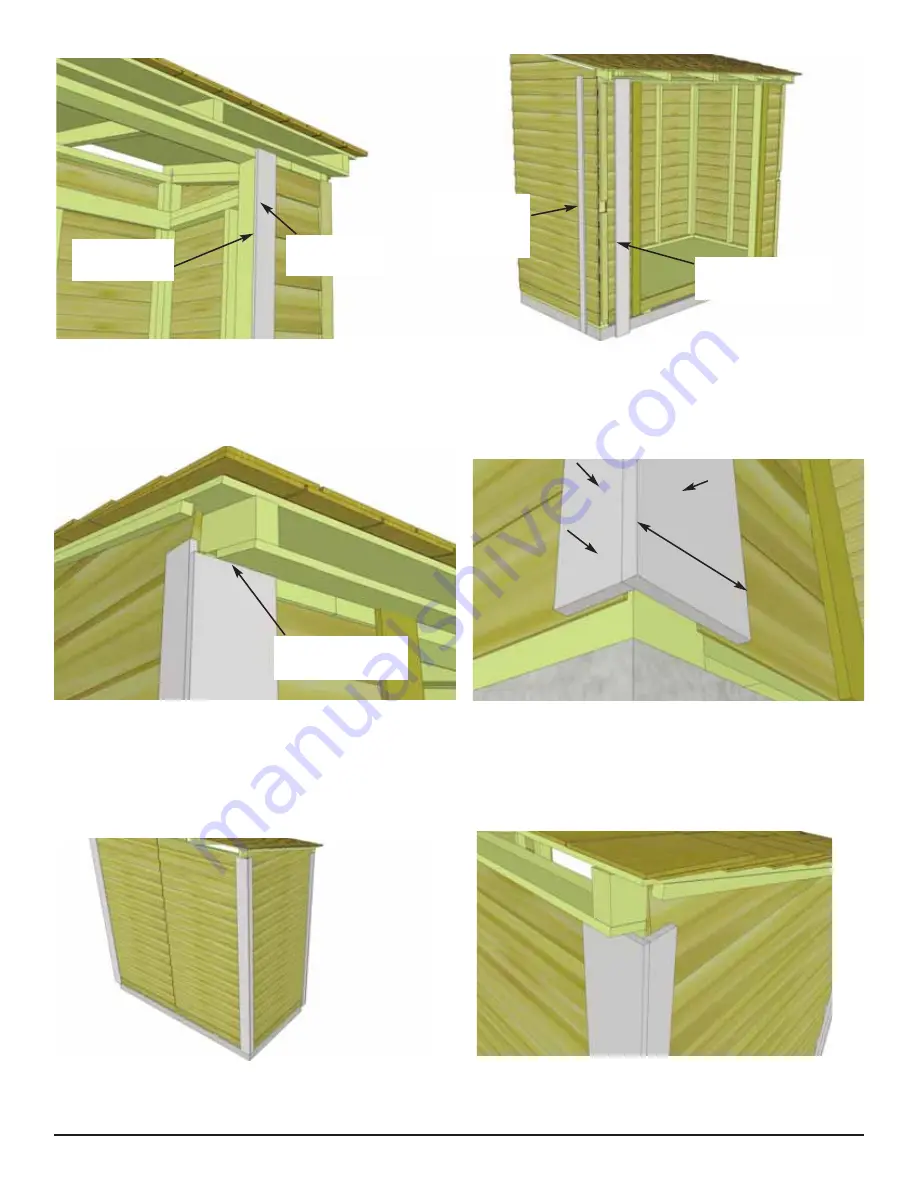 OLT 8x4 SpaceSaver Garden Shed Скачать руководство пользователя страница 23