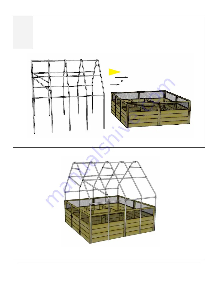 OLT 8x8 Garden in a Box with Greenhouse Cover Скачать руководство пользователя страница 12