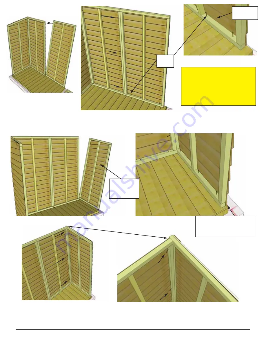 OLT Grand Garden Chalet 6X3-BEVEL Assembly Manual Download Page 7