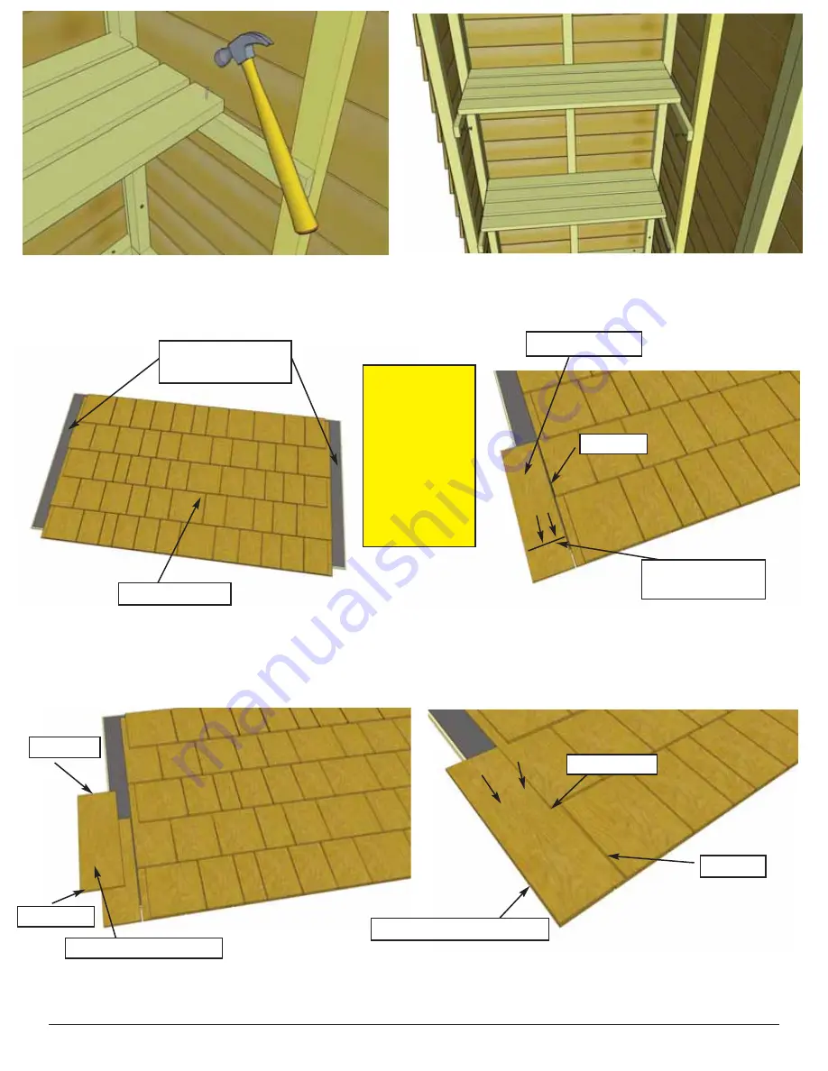 OLT Grand Garden Chalet 6X3-BEVEL Assembly Manual Download Page 10