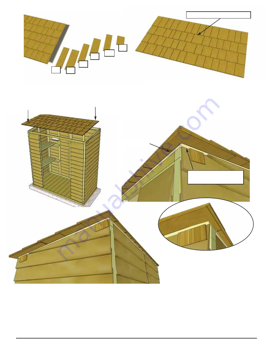 OLT Grand Garden Chalet 6X3-BEVEL Assembly Manual Download Page 12