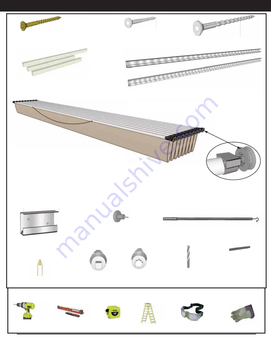 OLT OLM Retractable Canopy Assembly Manual Download Page 3