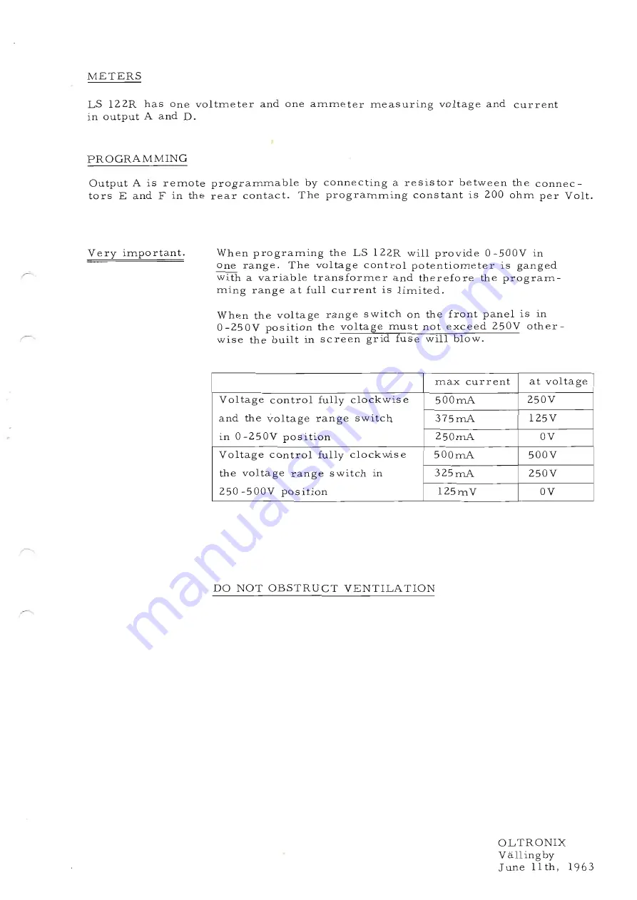 Oltronix LS 122R Instruction Manual Download Page 4