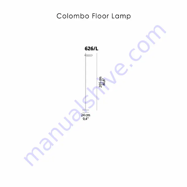 oluce COLOMBO 626/L Mounting Instructions Download Page 1