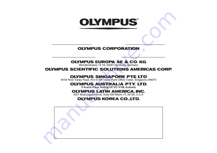 Olympus ARROW POINTER Instructions Manual Download Page 20