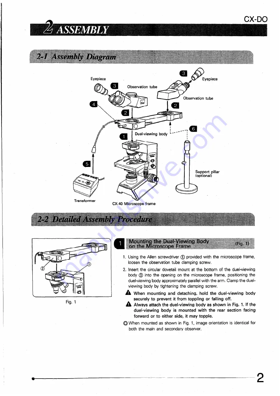 Olympus CX-DO Instructions Manual Download Page 6