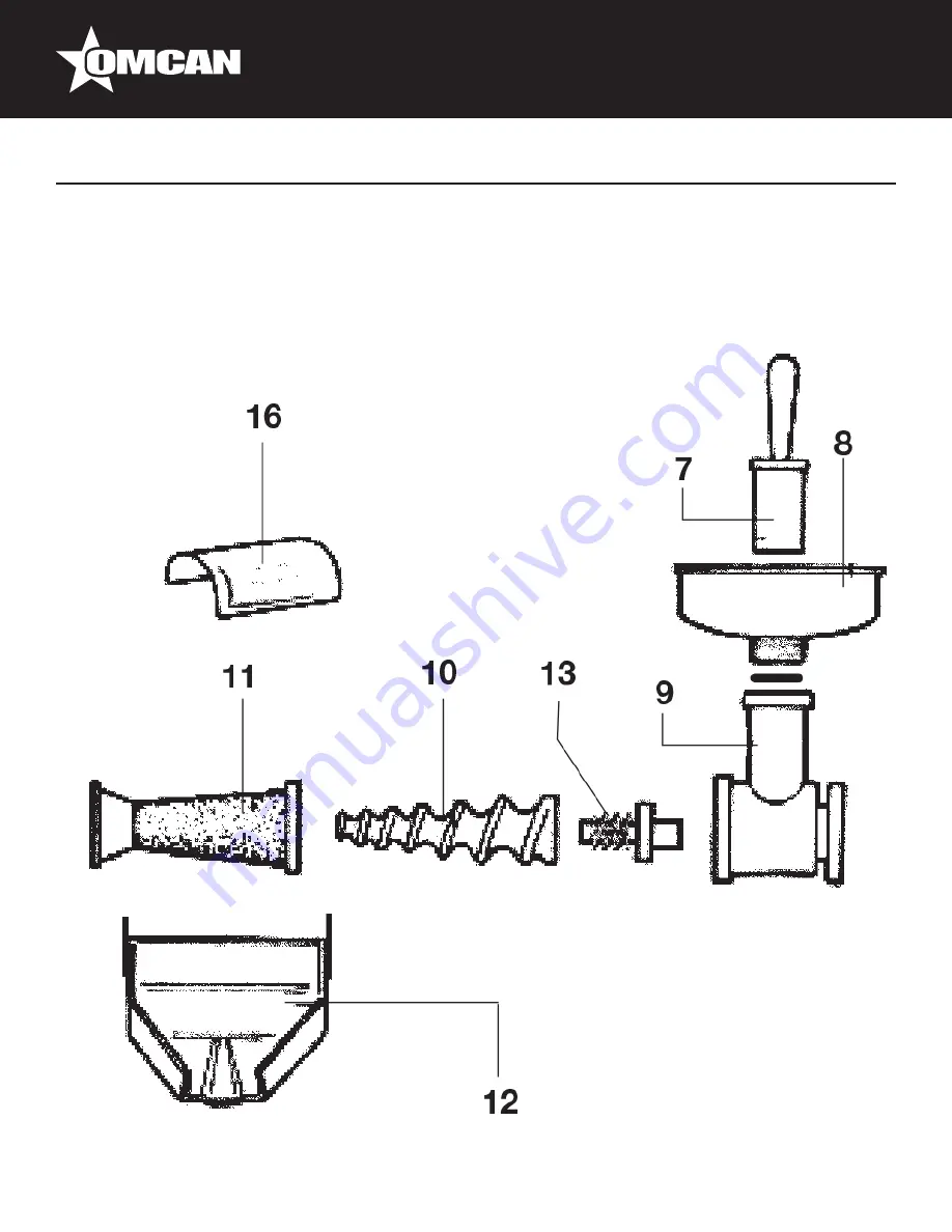 Omcan 18901 Instruction Manual Download Page 9