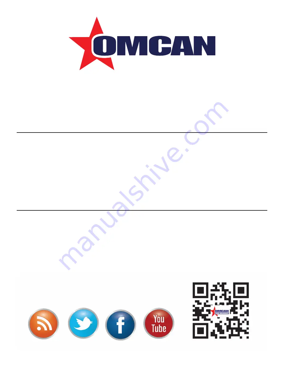 Omcan 31438 Instruction Manual Download Page 24