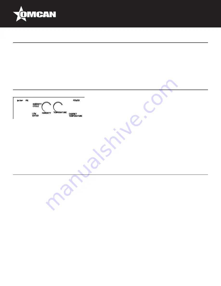 Omcan DW-CN-0457 Instruction Manual Download Page 9