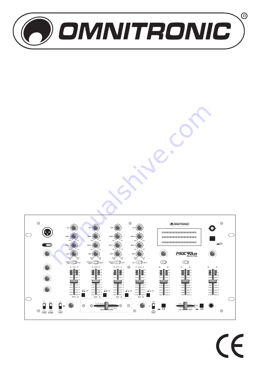 Omnitronic CM-742 Скачать руководство пользователя страница 1