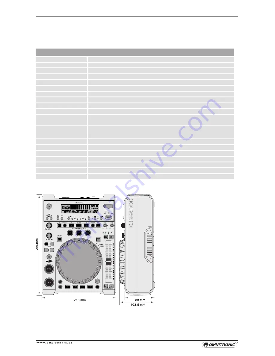 Omnitronic DJS-2000 User Manual Download Page 70