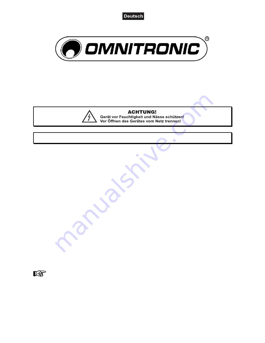 Omnitronic PM-3010 Скачать руководство пользователя страница 4