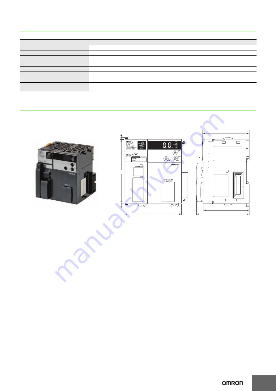 Omron CJ2H-CPU68-EIP - Datasheet Download Page 13