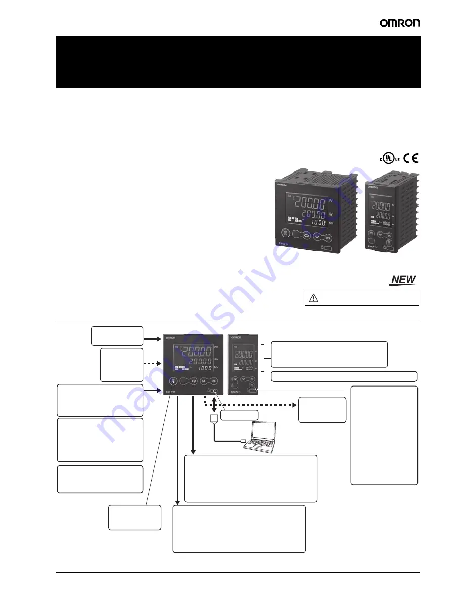 Omron E5AN-H Скачать руководство пользователя страница 1