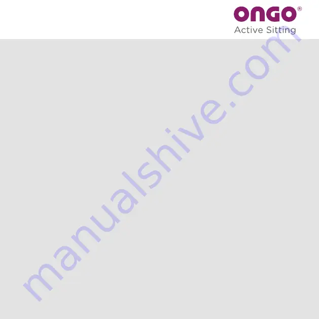 Ongo Activity Sensor Operating Instructions Manual Download Page 8