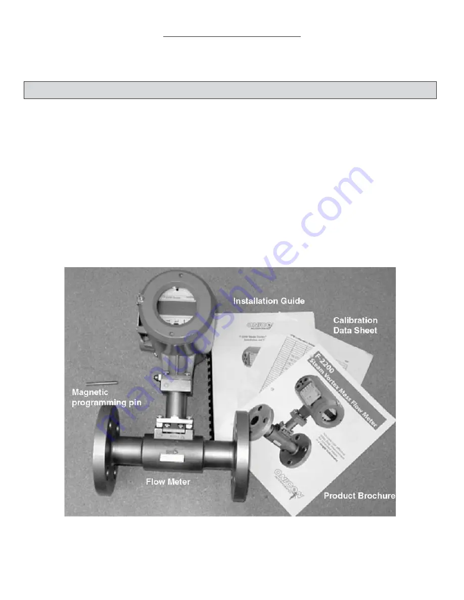 Onicon Vortex Flow Meter F-2200 Series Скачать руководство пользователя страница 9