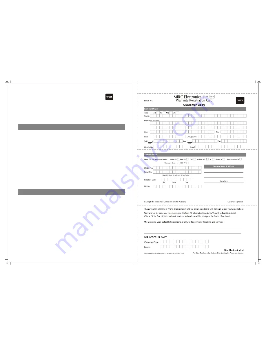 Onida POWERGRILL 20 User Manual Download Page 4