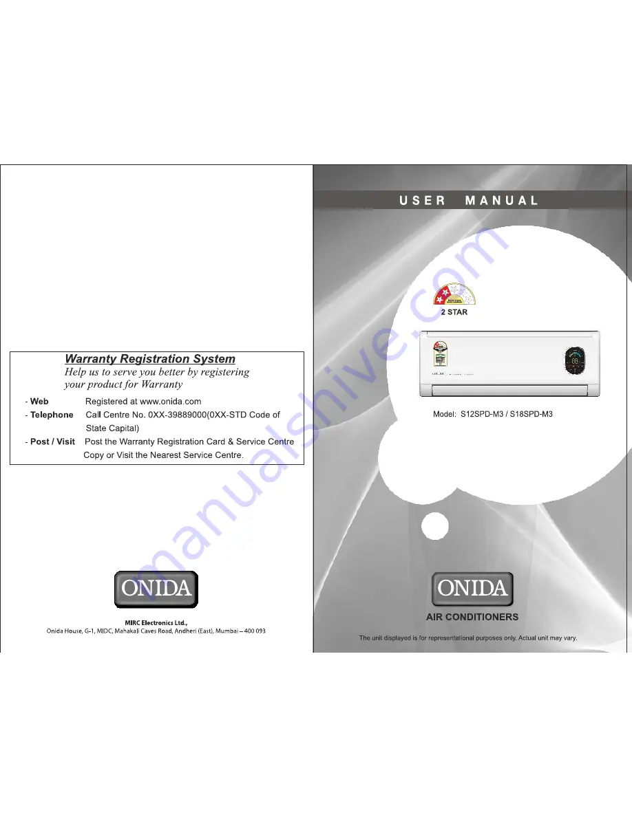 Onida S12SPD-M3 User Manual Download Page 1