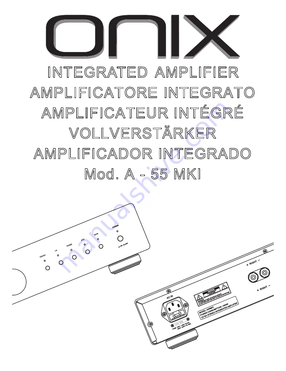 Onix A - 55 MKI Скачать руководство пользователя страница 1