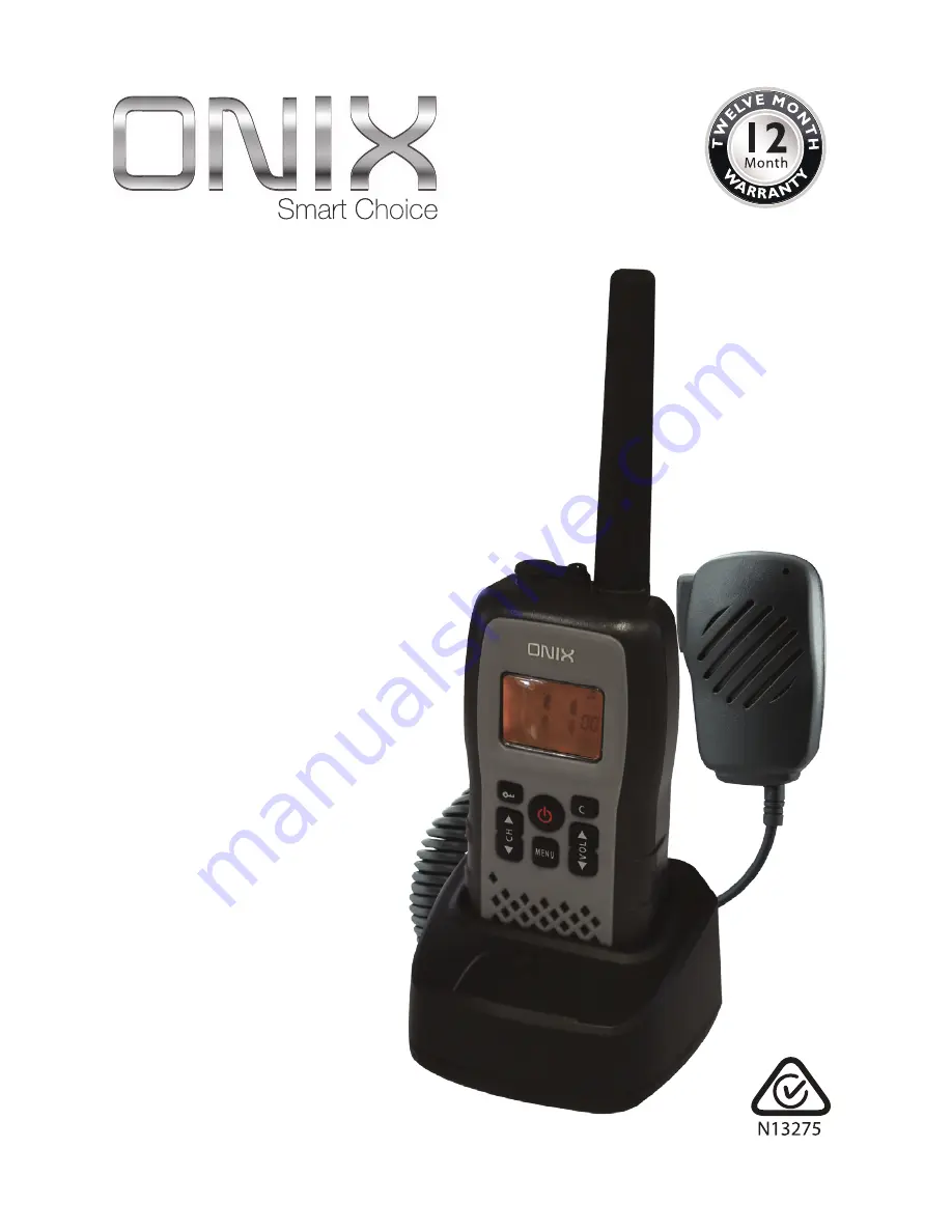 Onix AUHR-014 Instruction Manual Download Page 1